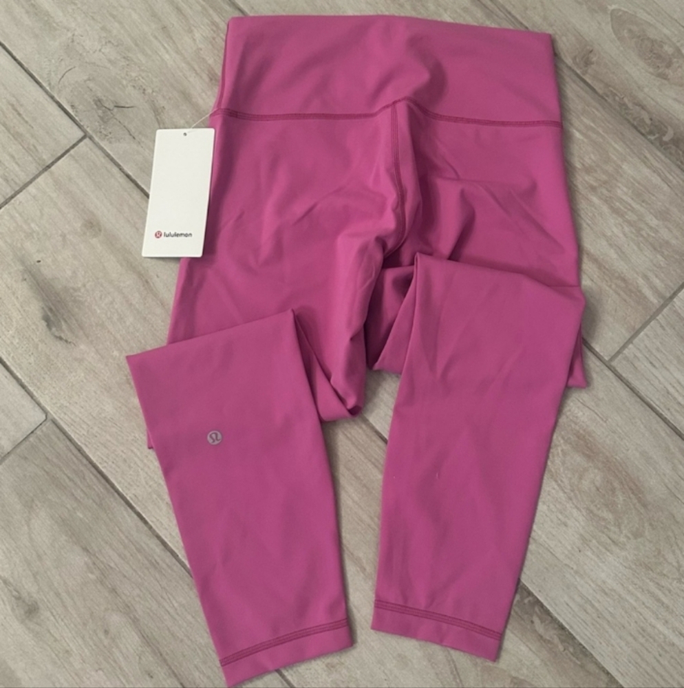 NWT 🍋 Lululemon 🍋 Wunder Train 25" size 6 POW PINK TONE - Picture 4 of 12